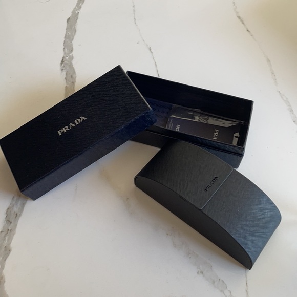 **NIB** Prada sunglasses Black w silver hardware - Picture 5 of 9